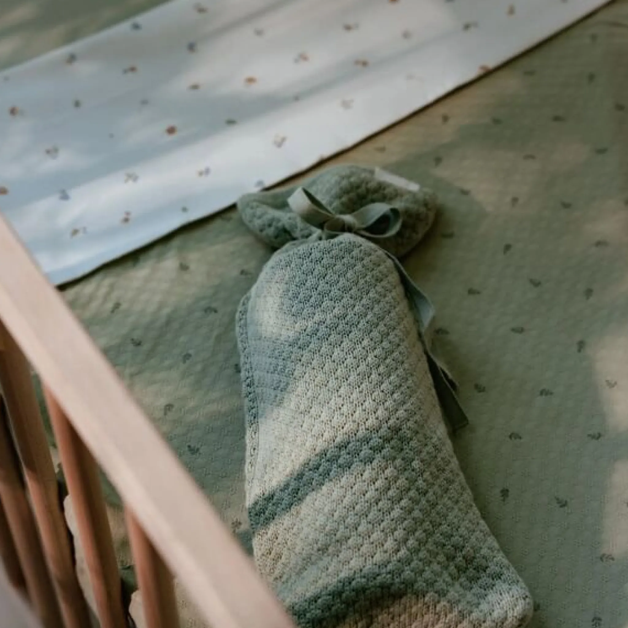 Little Dutch Crib blanket - Green - Essentials Best