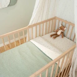 Little Dutch Crib blanket - Green - Forest Friends Outlet