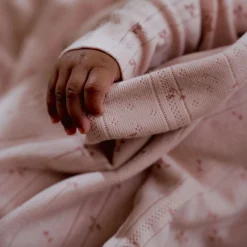 Little Dutch Crib blanket - Pink - Essentials Discount