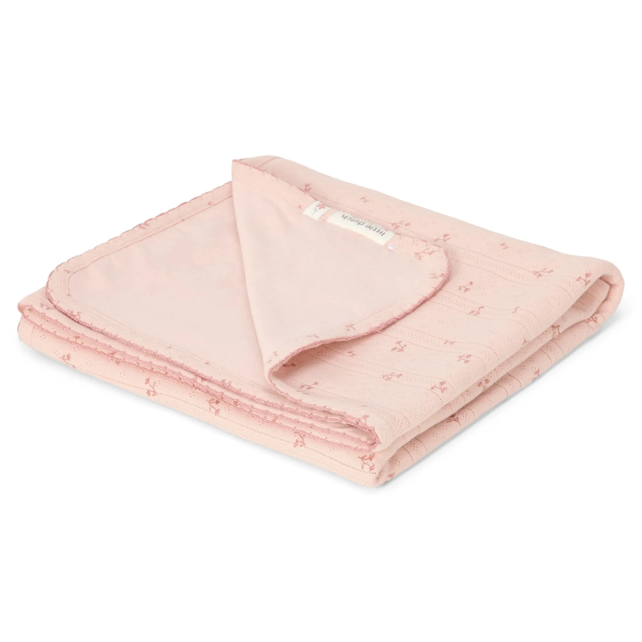 Little Dutch Crib blanket - Pink - Essentials Discount