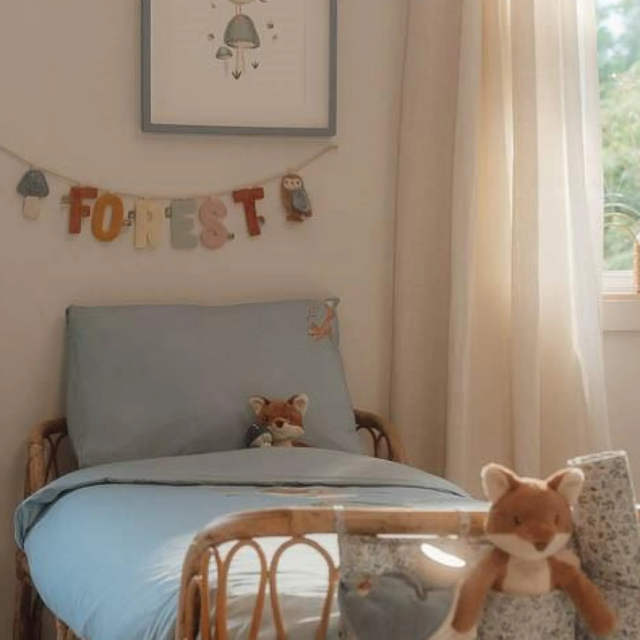 Little Dutch Crib Duvet Cover - Blue - Forest Friends Discount