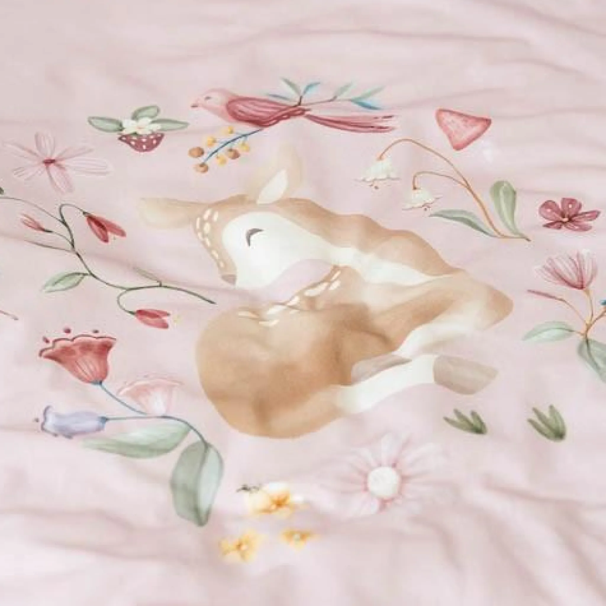Little Dutch Crib Duvet Cover - Pink - Fairy Garden - Fairy Blossom Best