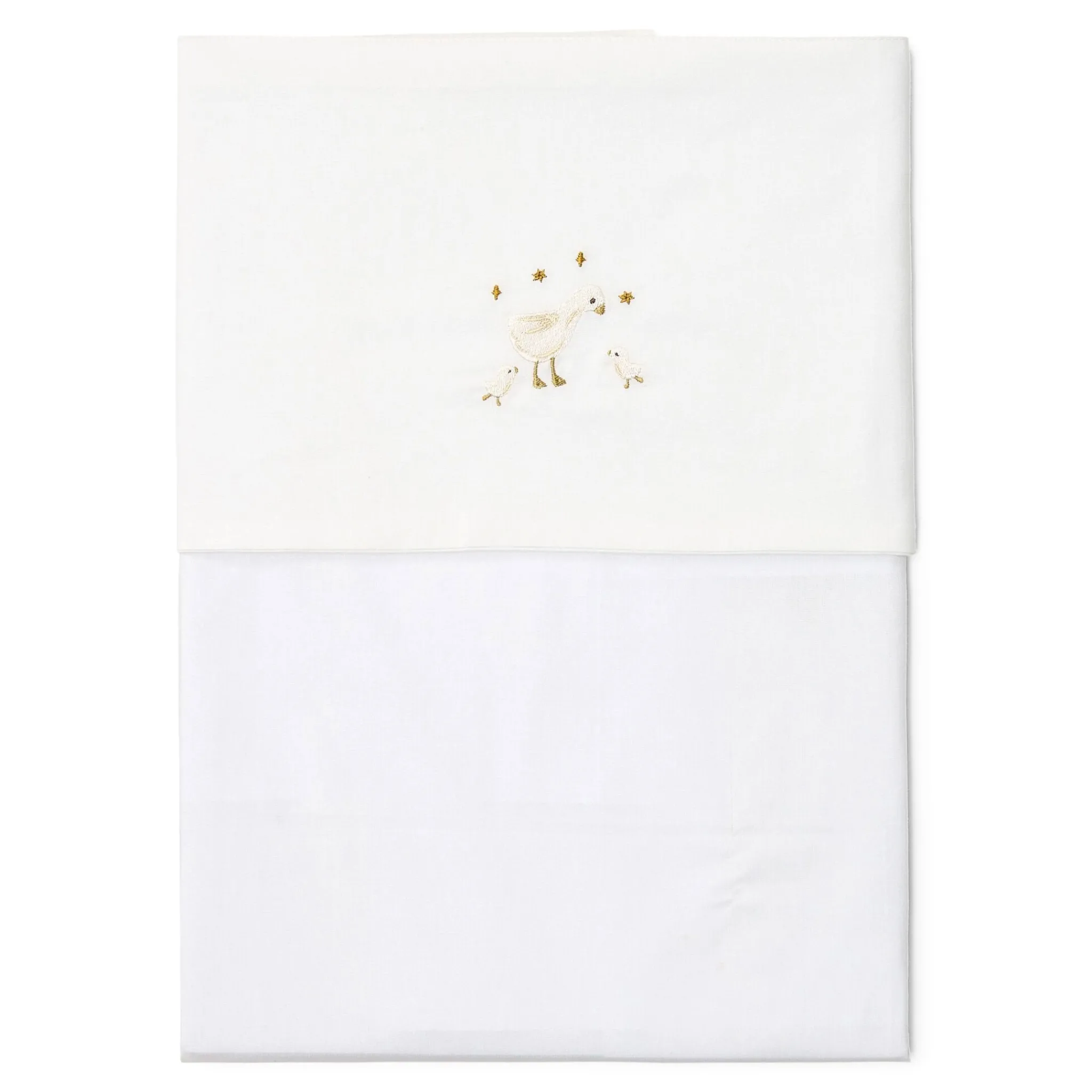 Little Dutch Crib sheet - White - Newborn Naturals - Little Goose Clearance