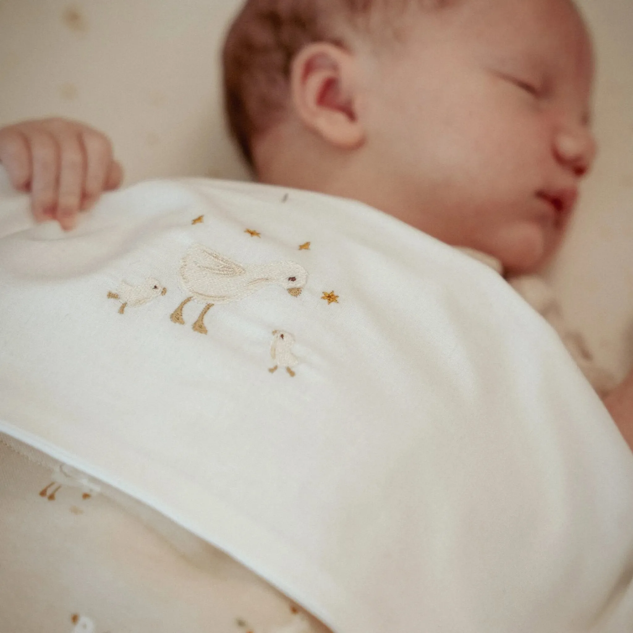 Little Dutch Crib sheet - White - Newborn Naturals - Little Goose Clearance