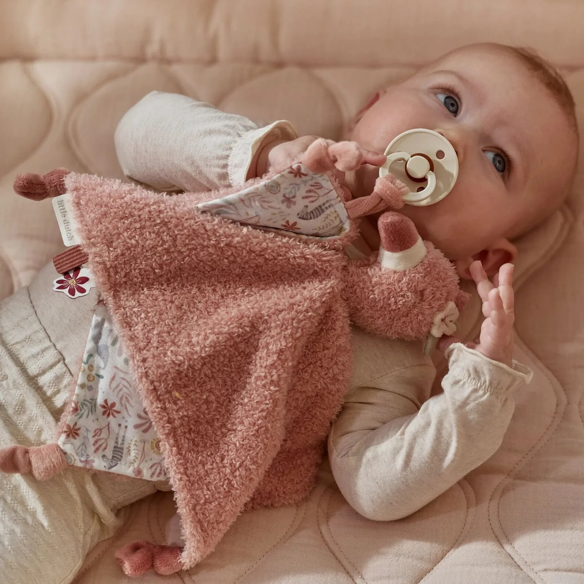 Little Dutch Cuddle cloth Flamingo - Pink Clearance