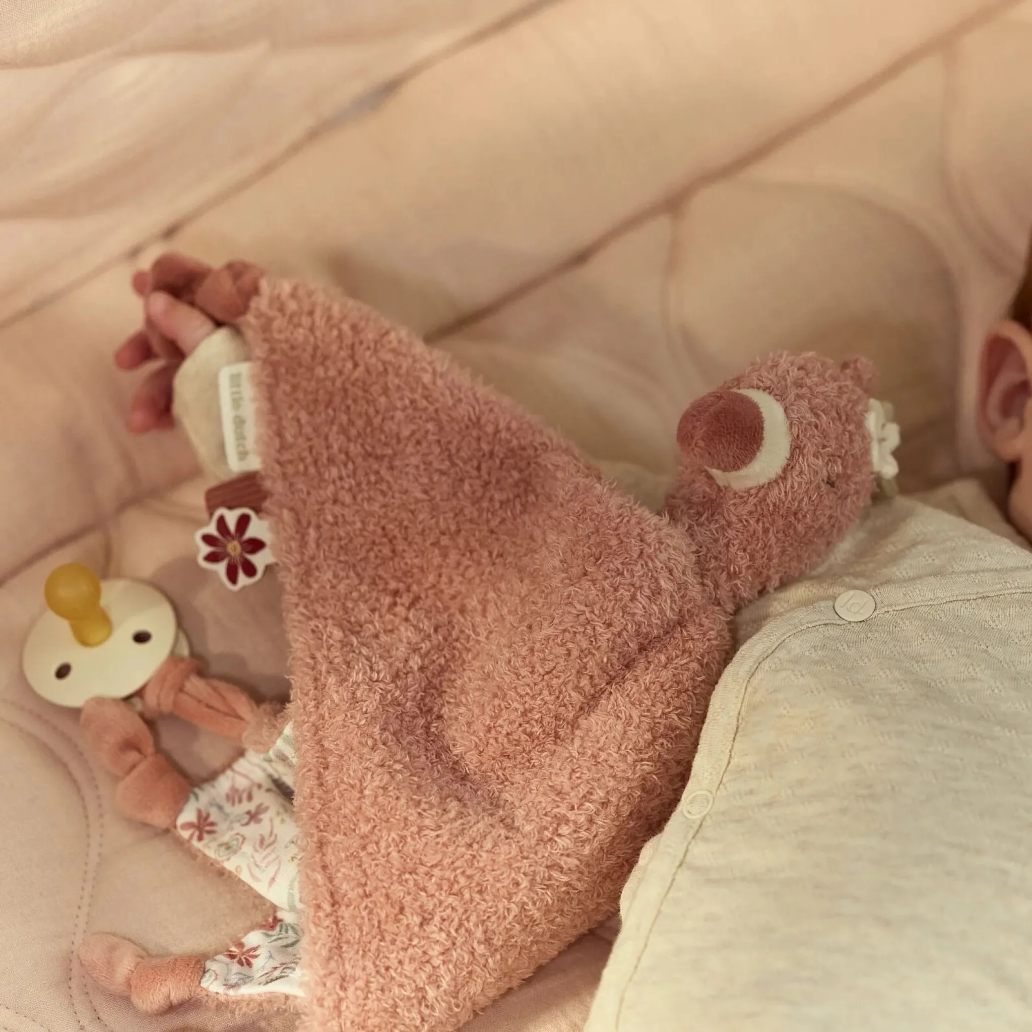 Little Dutch Cuddle cloth Flamingo - Pink Clearance