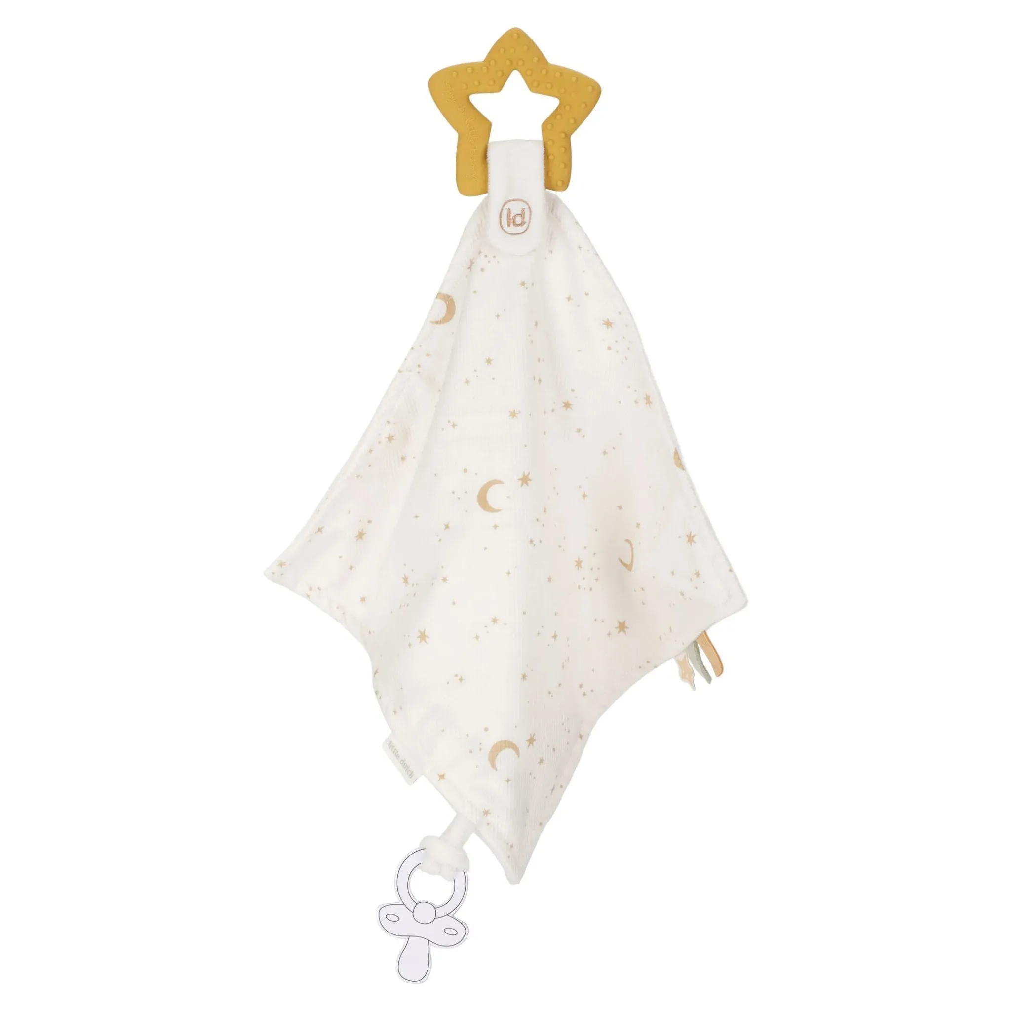 Little Dutch Cuddle cloth with teething ring - Newborn Naturals Outlet
