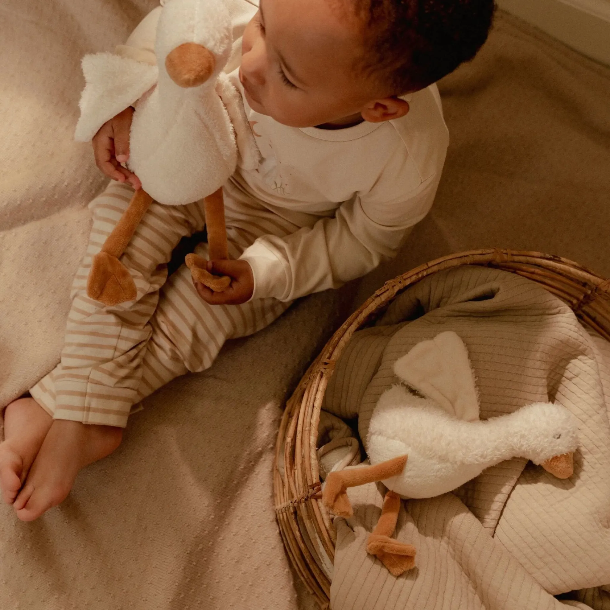Little Dutch Cuddle Goose 17 cm - White - Little Goose Discount