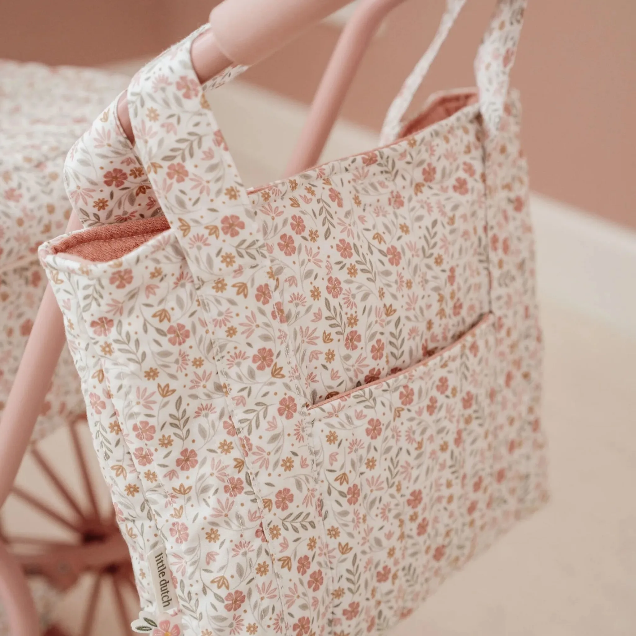 Little Dutch Doll diaper bag – Multicolored – Essentials – Soft Flowers Discount