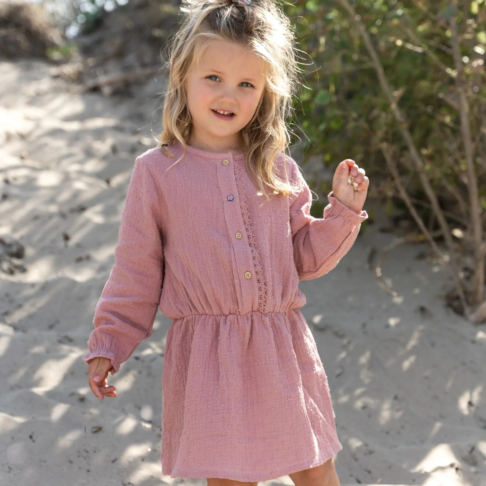 Little Dutch Dress - Long Sleeve - Pink Outlet