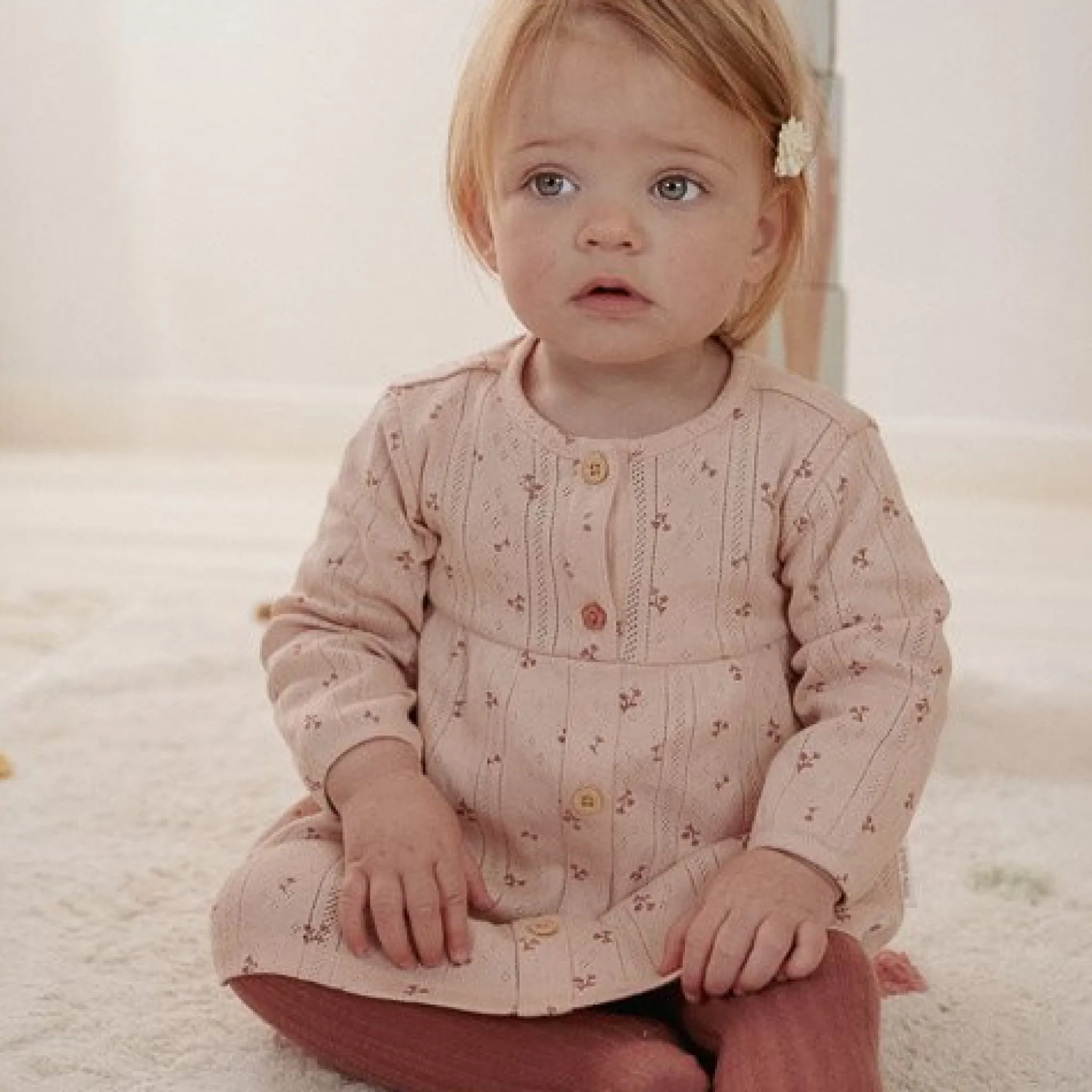 Little Dutch Dress long sleeve - Pink - Fairy Garden - Fairy Flowers Sale