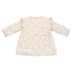 Little Dutch Dress long sleeve - White - Fairy Garden