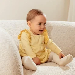 Little Dutch Dress long sleeve - Yellow - Little Farm - Checkered Clearance