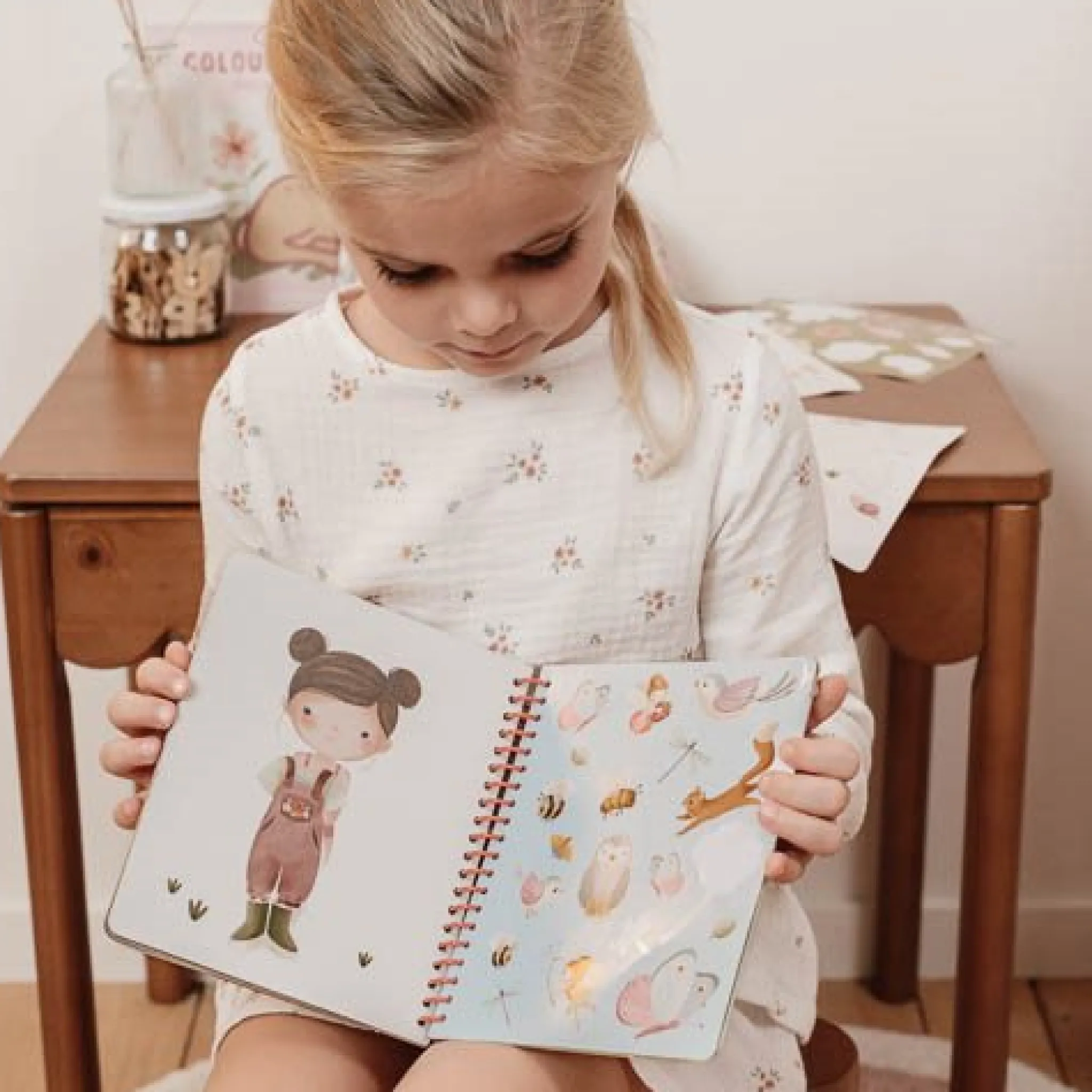 Little Dutch Dress-up and sticker book - Fairy Garden