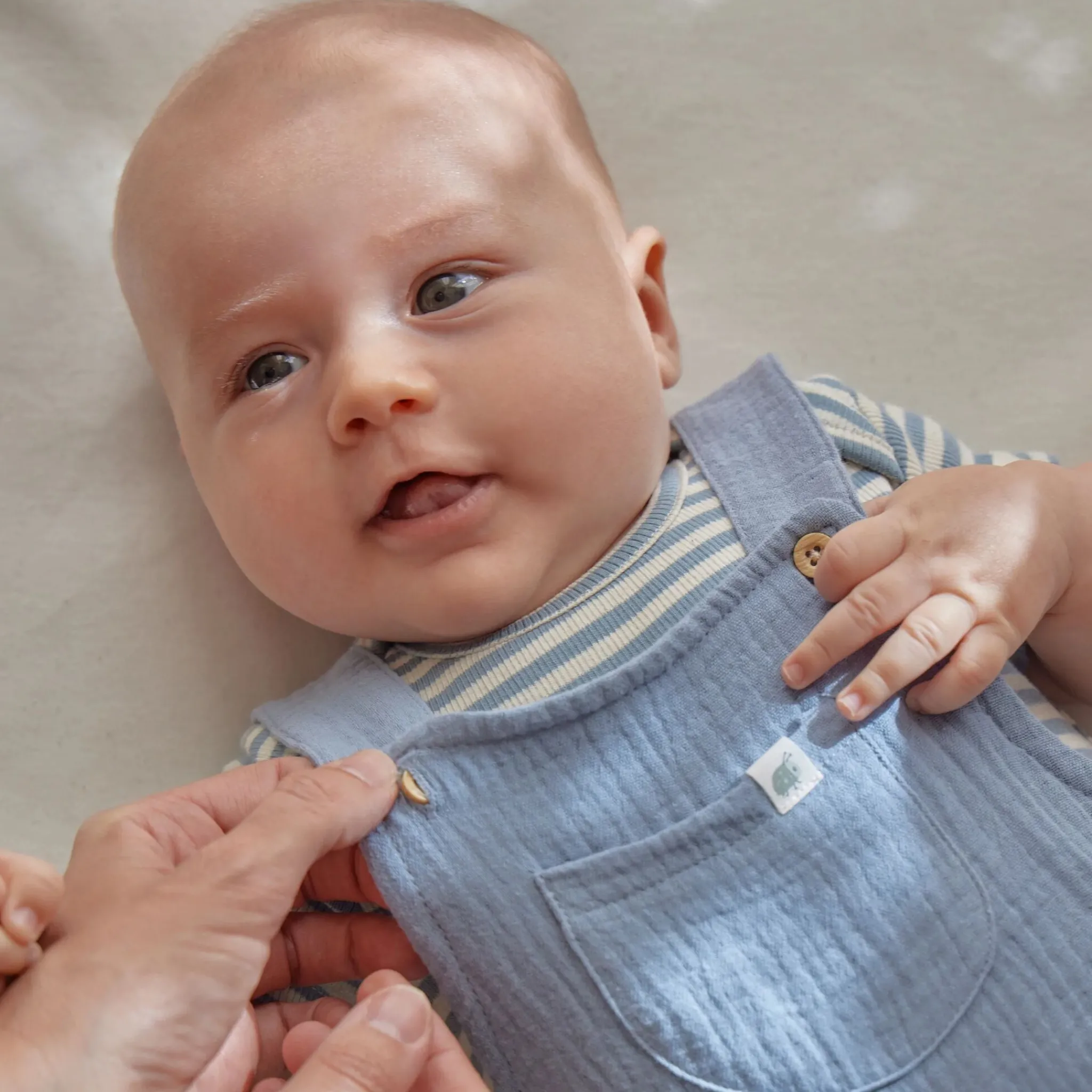 Little Dutch Dungarees - Blue