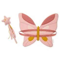 Little Dutch Fairy wings and magic wand - Pink - Fairy Garden