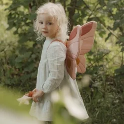 Little Dutch Fairy wings and magic wand - Pink - Fairy Garden