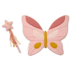 Little Dutch Fairy wings and magic wand - Pink - Fairy Garden