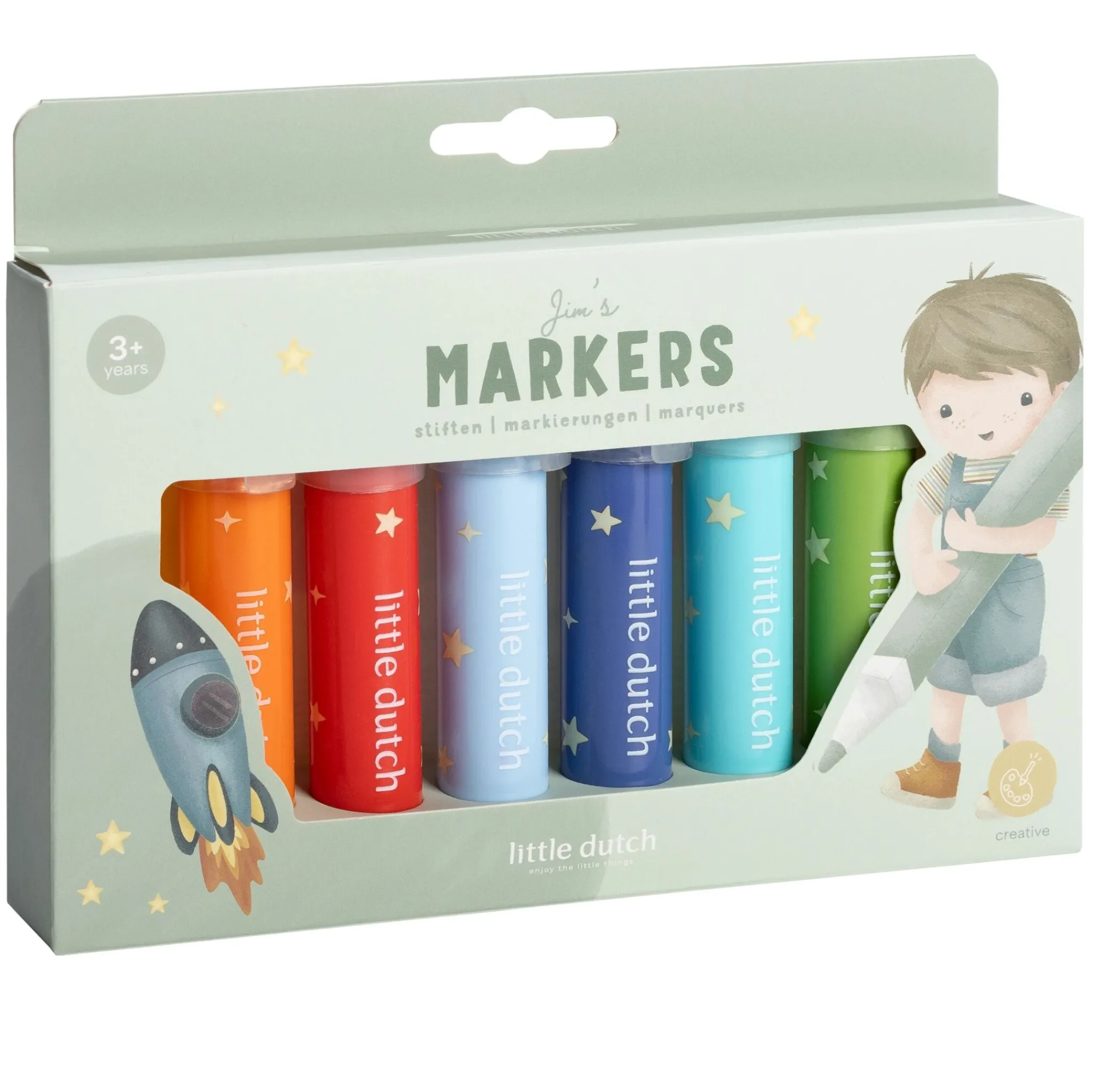 Little Dutch Felt-tip pens - Multicolored - Essentials - Jim Outlet