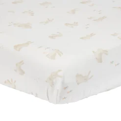 Little Dutch Fitted Sheet Junior 70x140/150 cm - White - Baby Bunny New