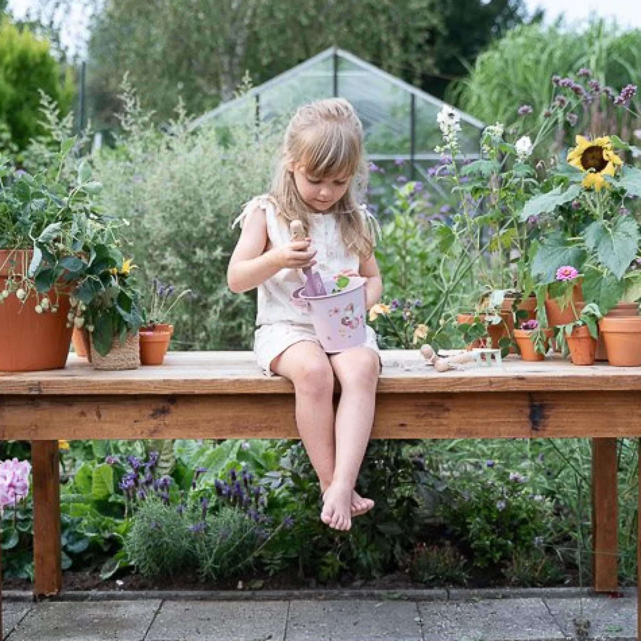 Little Dutch Garden bucket - Pink - Fairy Garden Online