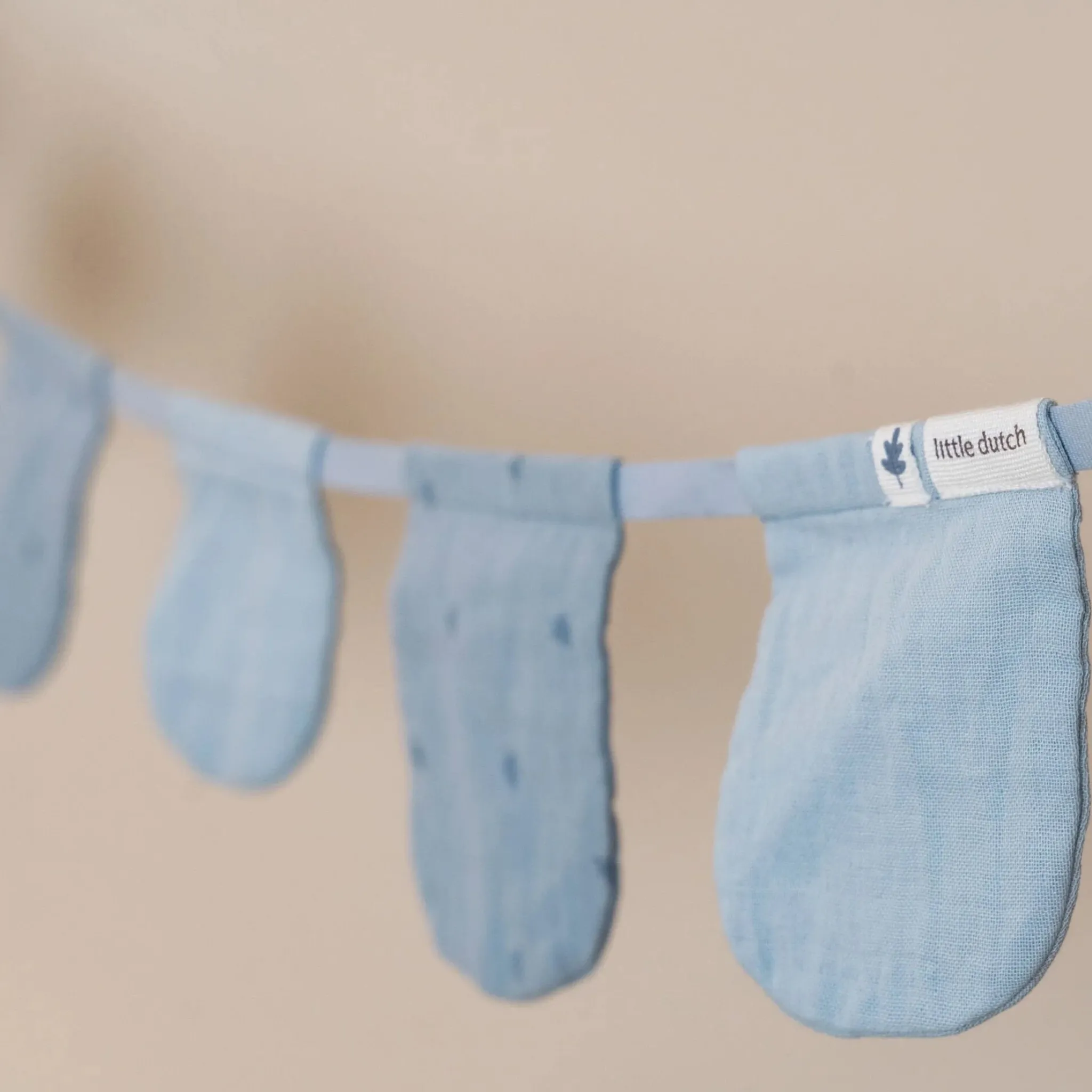 Little Dutch Garland with flags - Blue- Essentials Sale