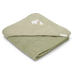 Little Dutch Hooded towel - Embroidered - Green - 75 x 75 Hot