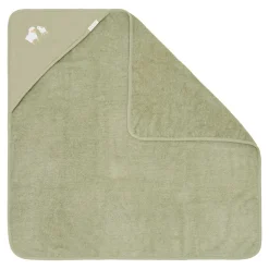 Little Dutch Hooded towel - Embroidered - Green - 100 x 100 Outlet