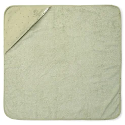 Little Dutch Hooded towel - Green - 100 x 100 - Essentials Outlet