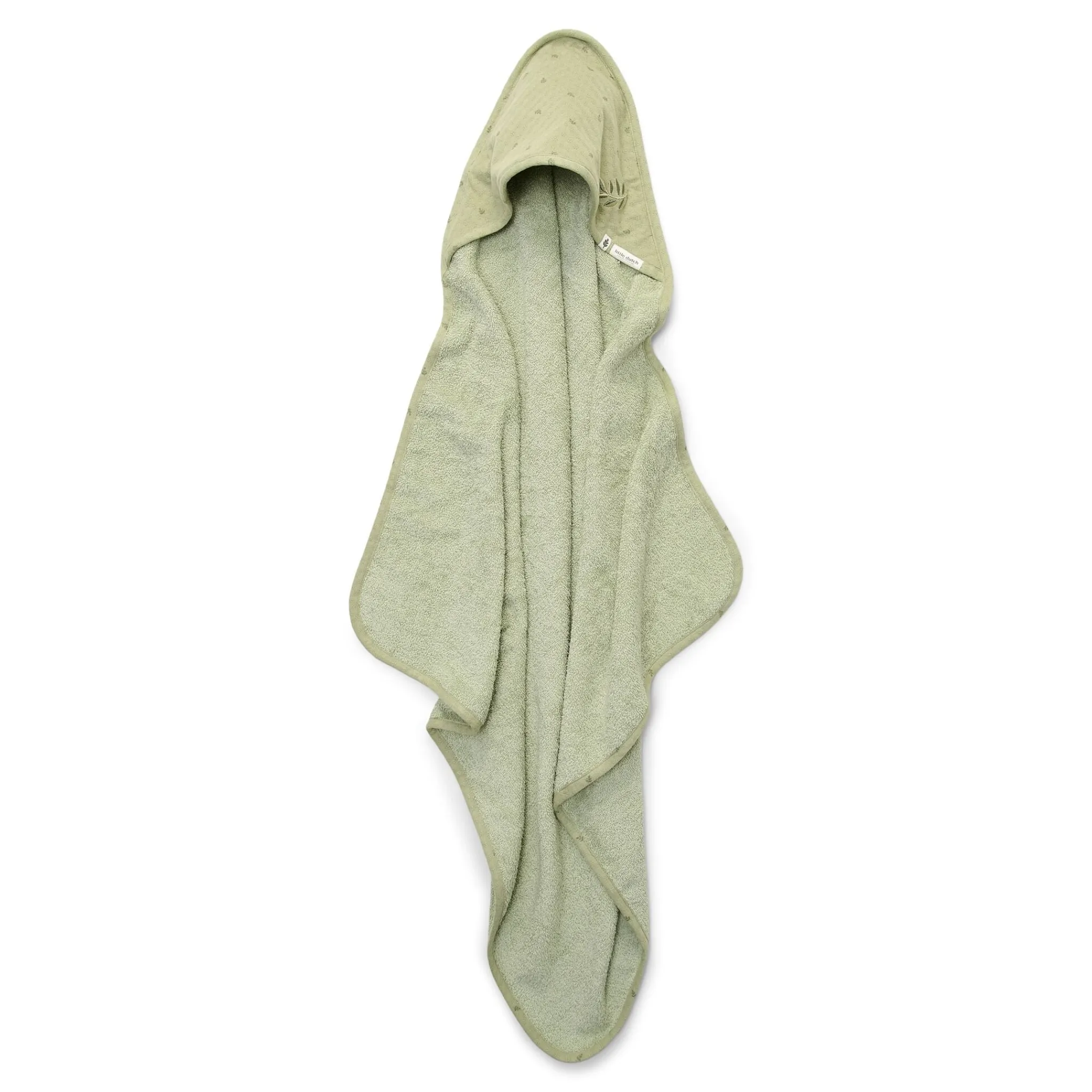 Little Dutch Hooded towel - Green - 100 x 100 - Essentials Outlet