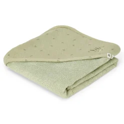 Little Dutch Hooded towel - Green - 100 x 100 - Essentials Outlet