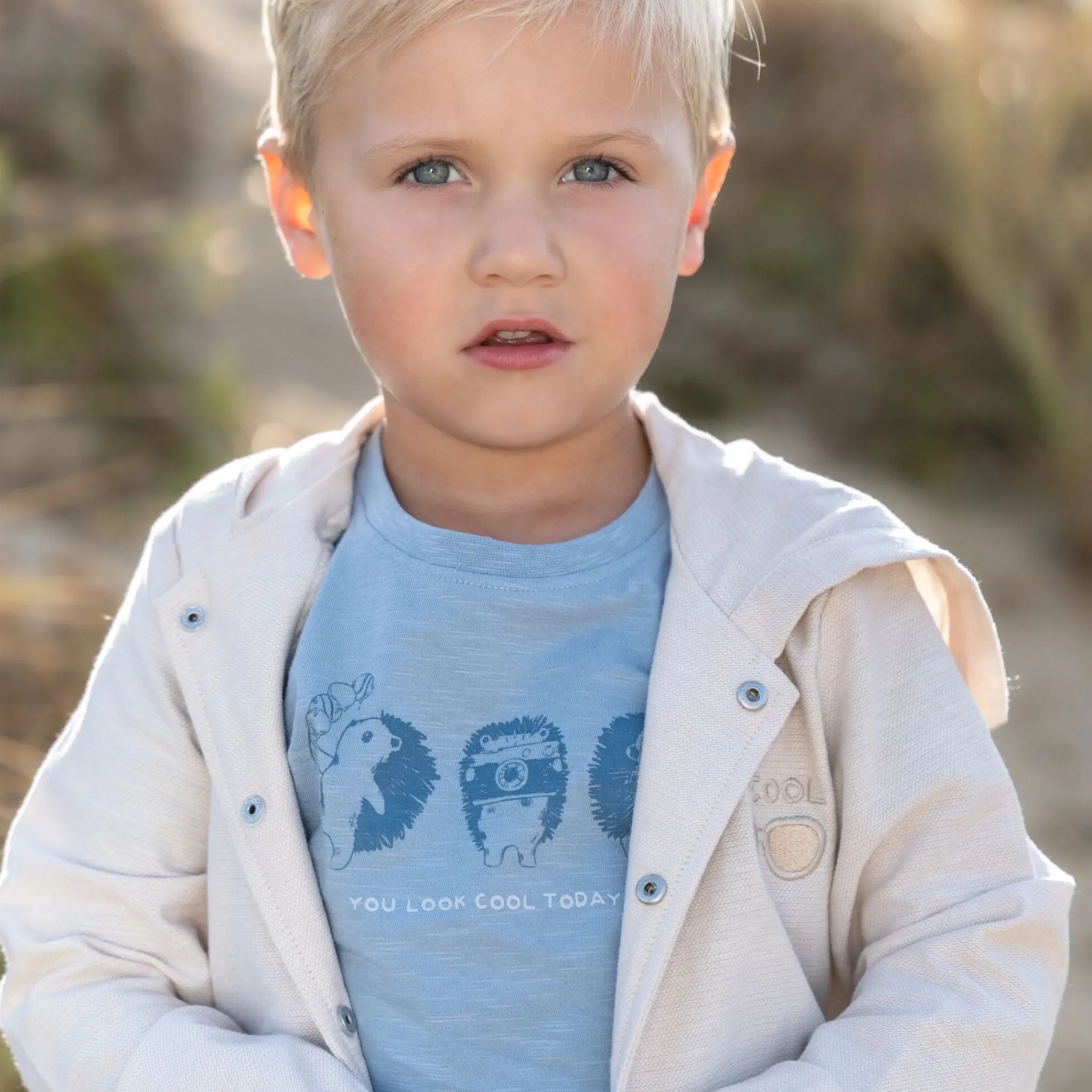 Little Dutch Hooded vest - Sand Online
