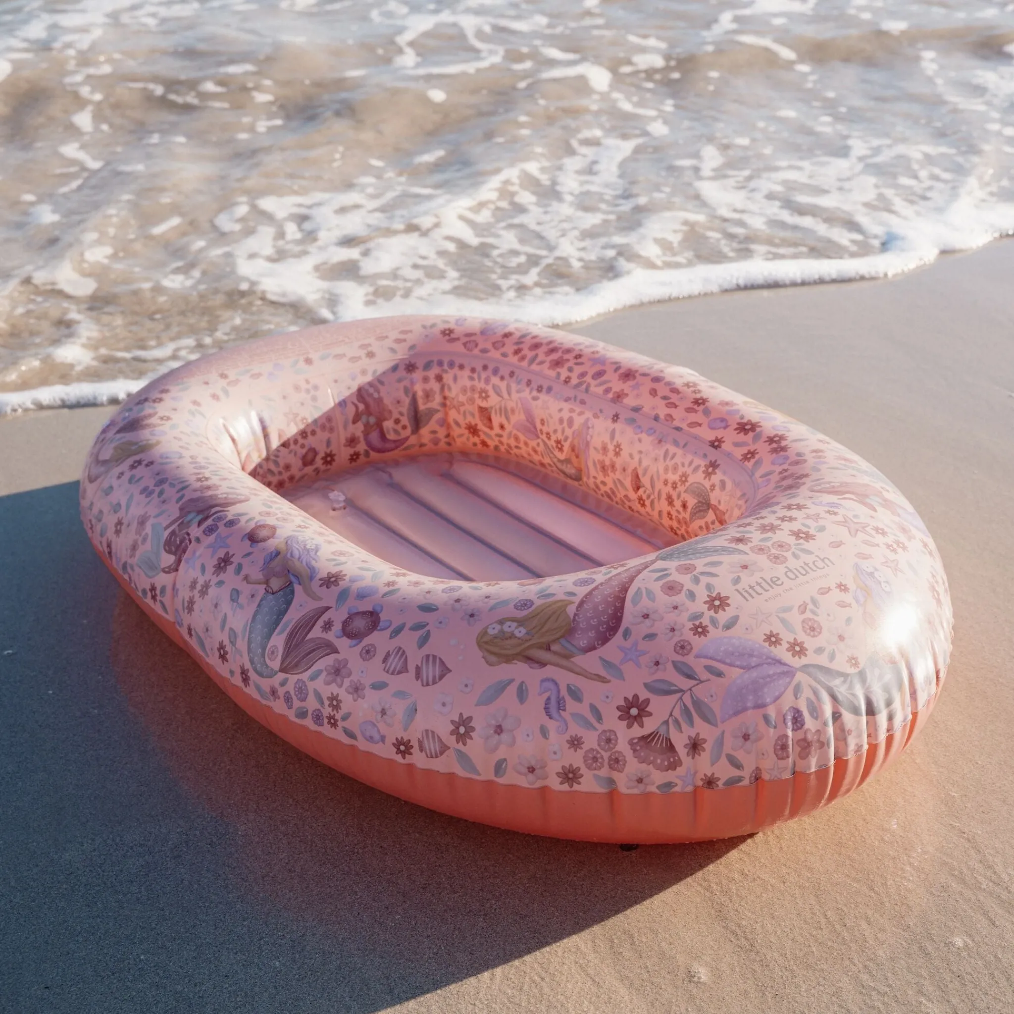 Little Dutch Inflatable Boat - Pink - Dreamy Mermaid Hot