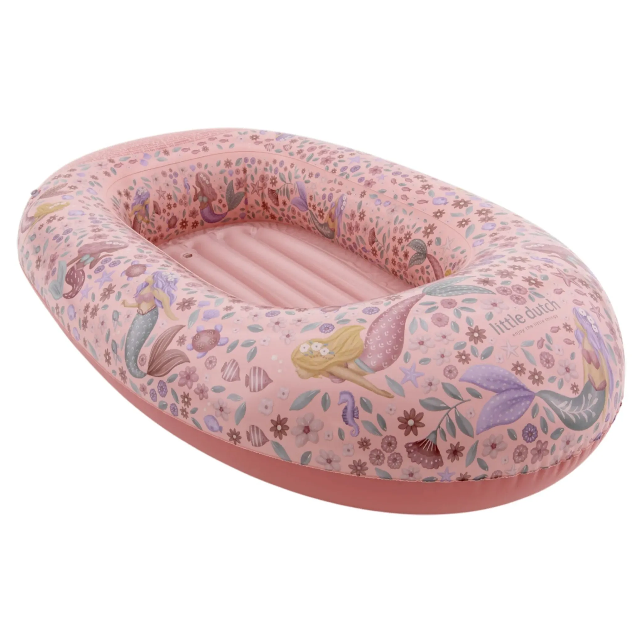 Little Dutch Inflatable Boat - Pink - Dreamy Mermaid Hot