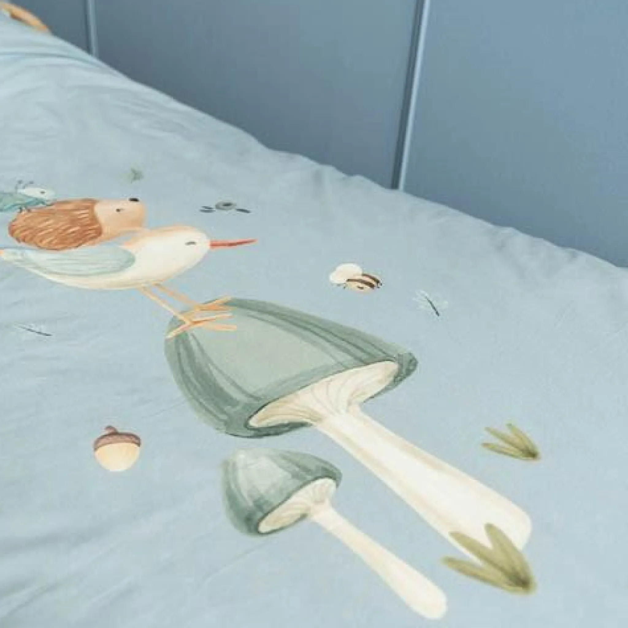Little Dutch Junior duvet cover - Blue - Forest Friends New