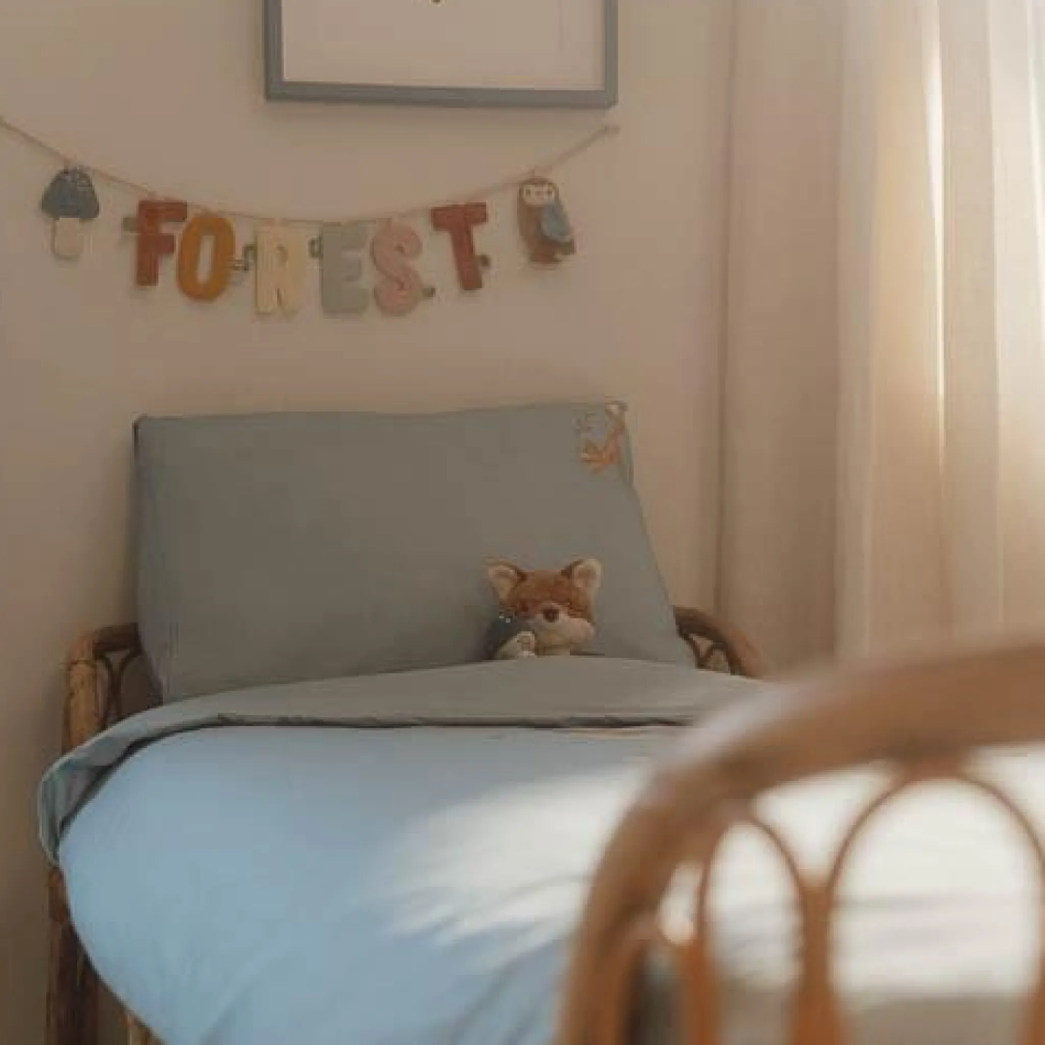 Little Dutch Junior duvet cover - Blue - Forest Friends New