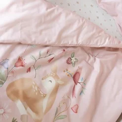 Little Dutch Junior duvet cover - Pink - Fairy Garden Online