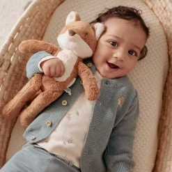Little Dutch Knitted cardigan - Blue - Forest Friends