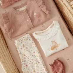 Little Dutch Knitted cardigan - Pink - Fairy Garden Best