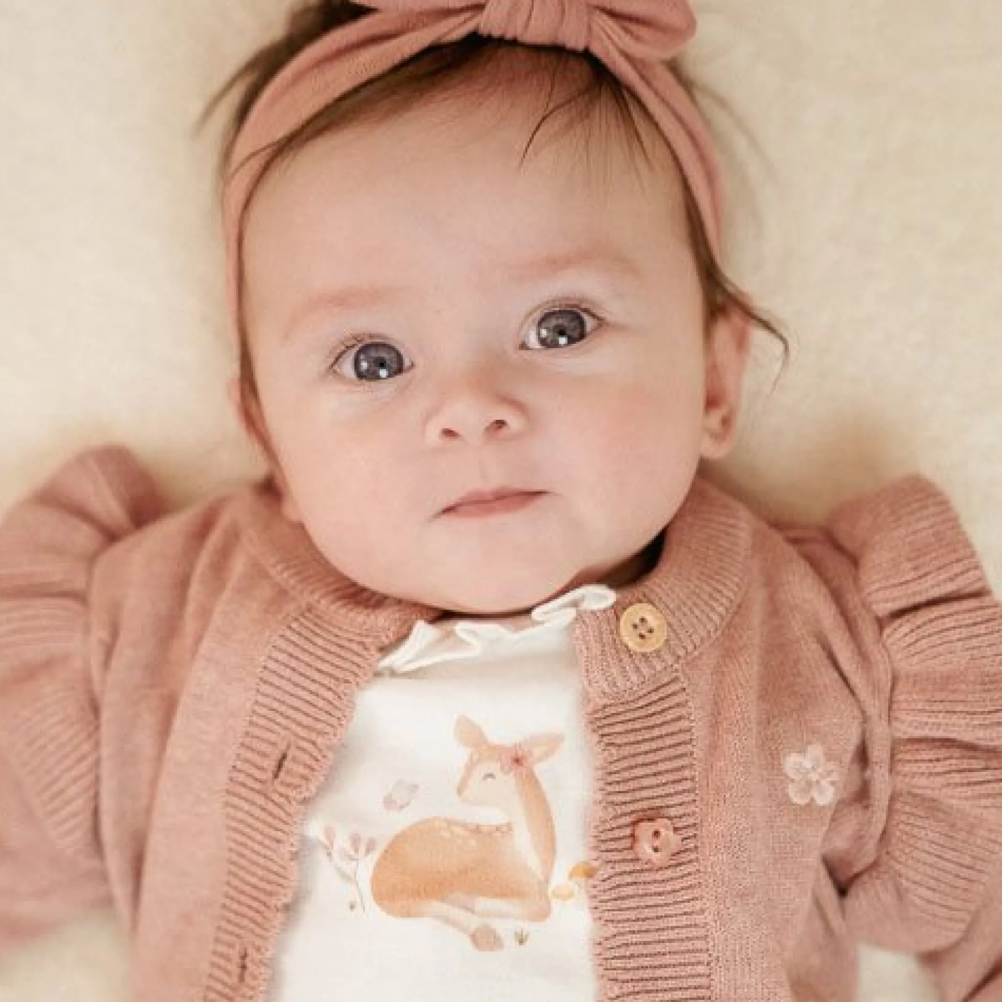 Little Dutch Knitted cardigan - Pink - Fairy Garden Best