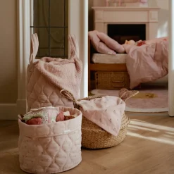 Little Dutch Knitted crib blanket - Pink - Essentials Clearance