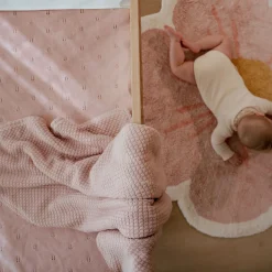 Little Dutch Knitted crib blanket - Pink - Essentials Clearance