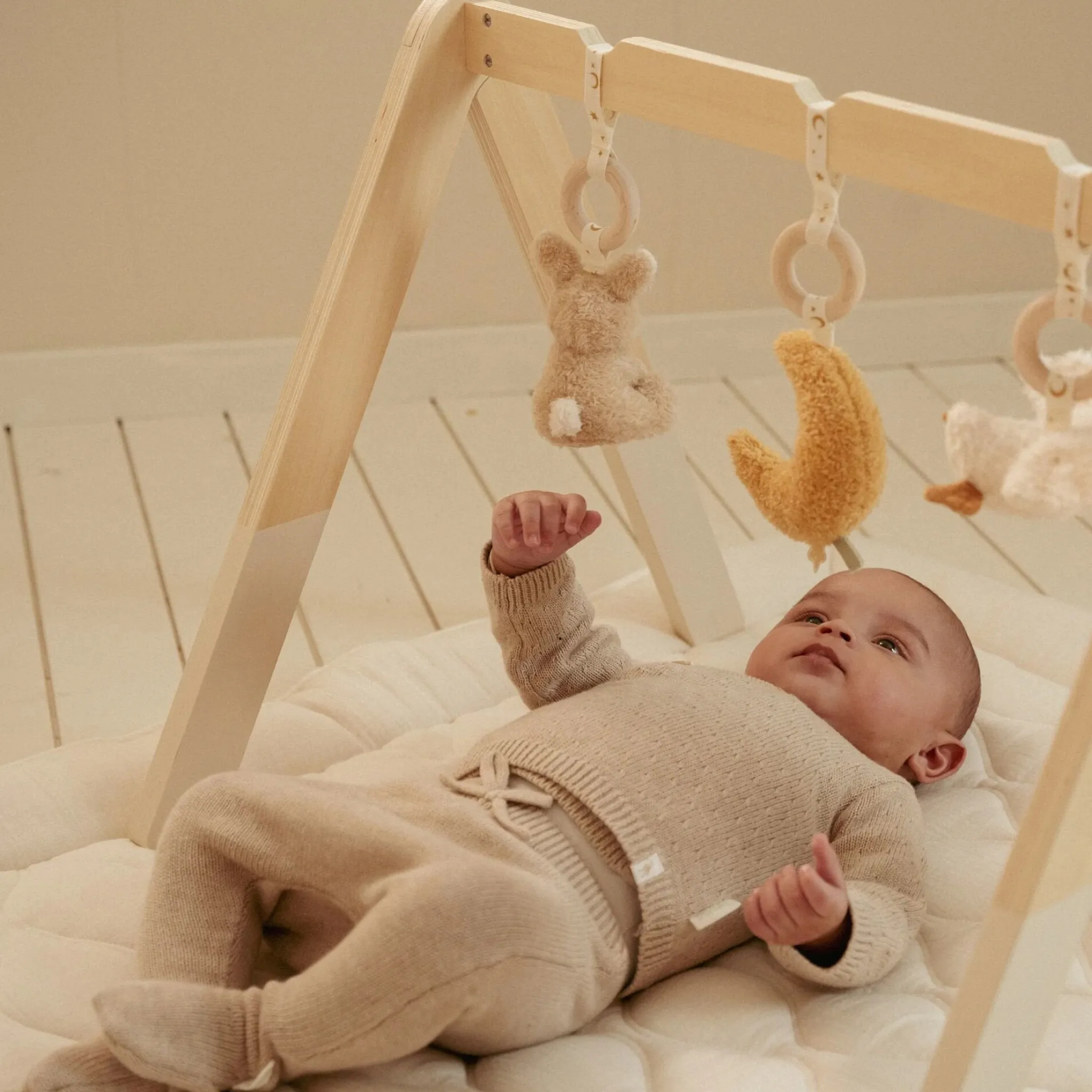 Little Dutch Knitted pants - Beige - Newborn Naturals Sale