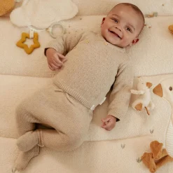 Little Dutch Knitted pants - Beige - Newborn Naturals Sale