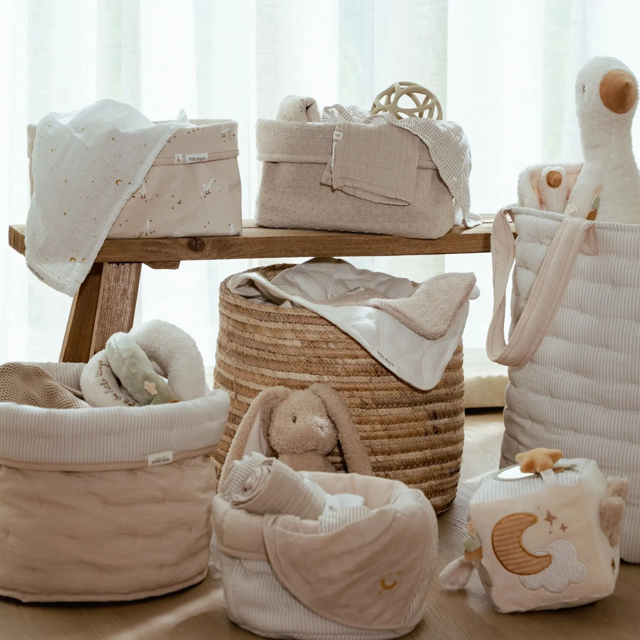 Little Dutch Large storage basket - Beige - Essentials Best