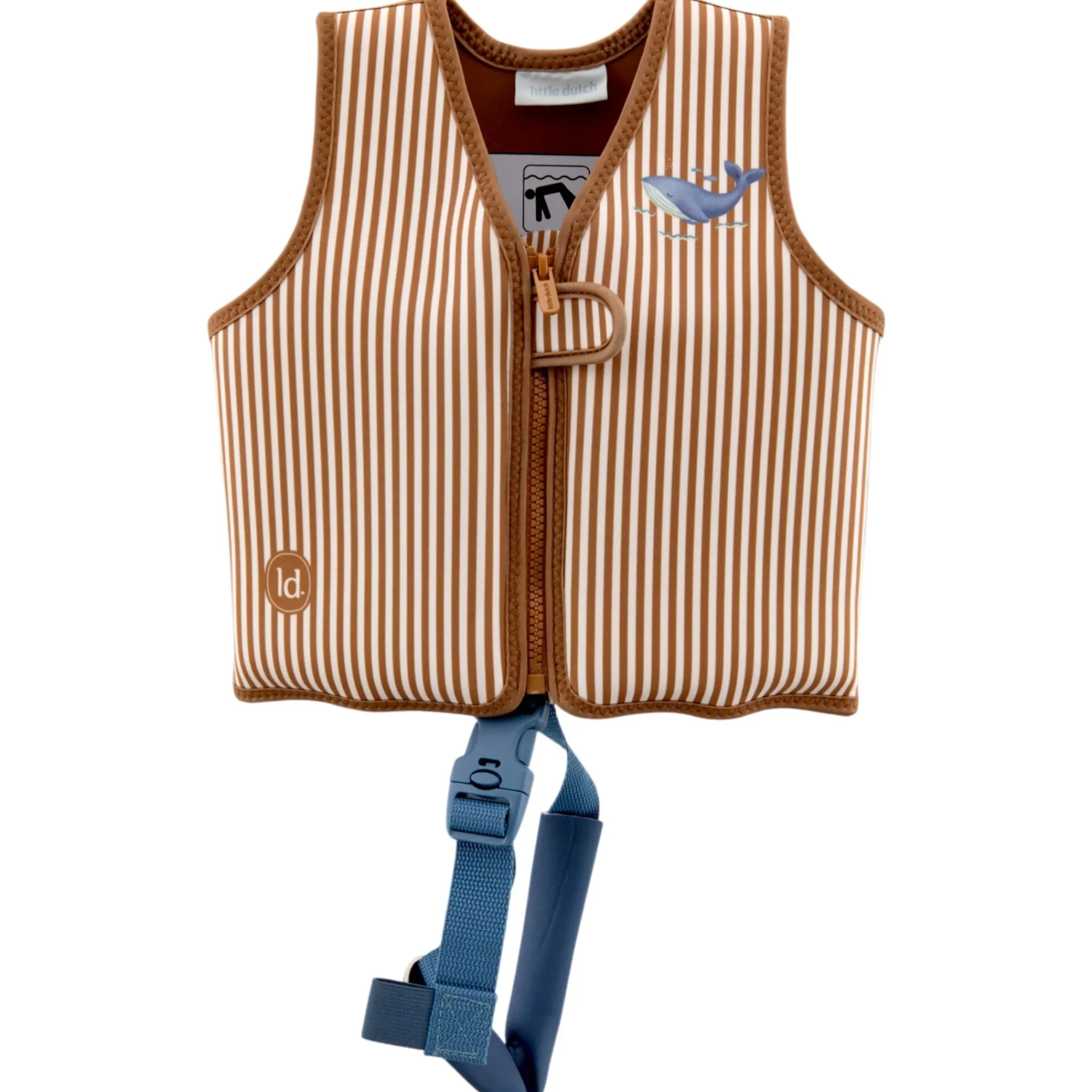 Little Dutch Life Jacket - Brown - Ocean World - 2-3 Years