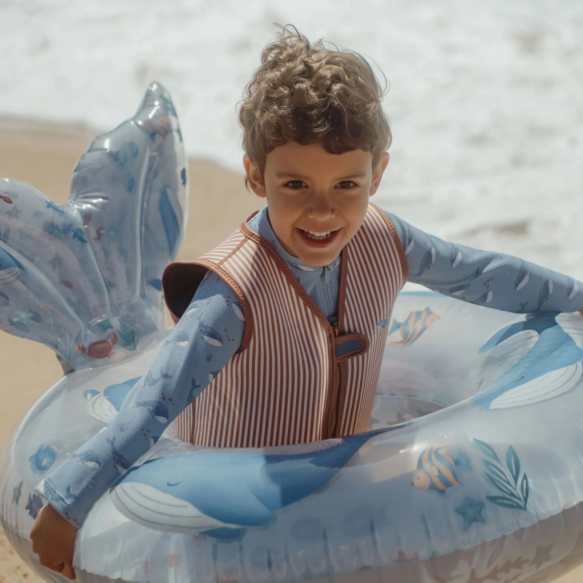 Little Dutch Life Jacket - Brown - Ocean World - 2-3 Years