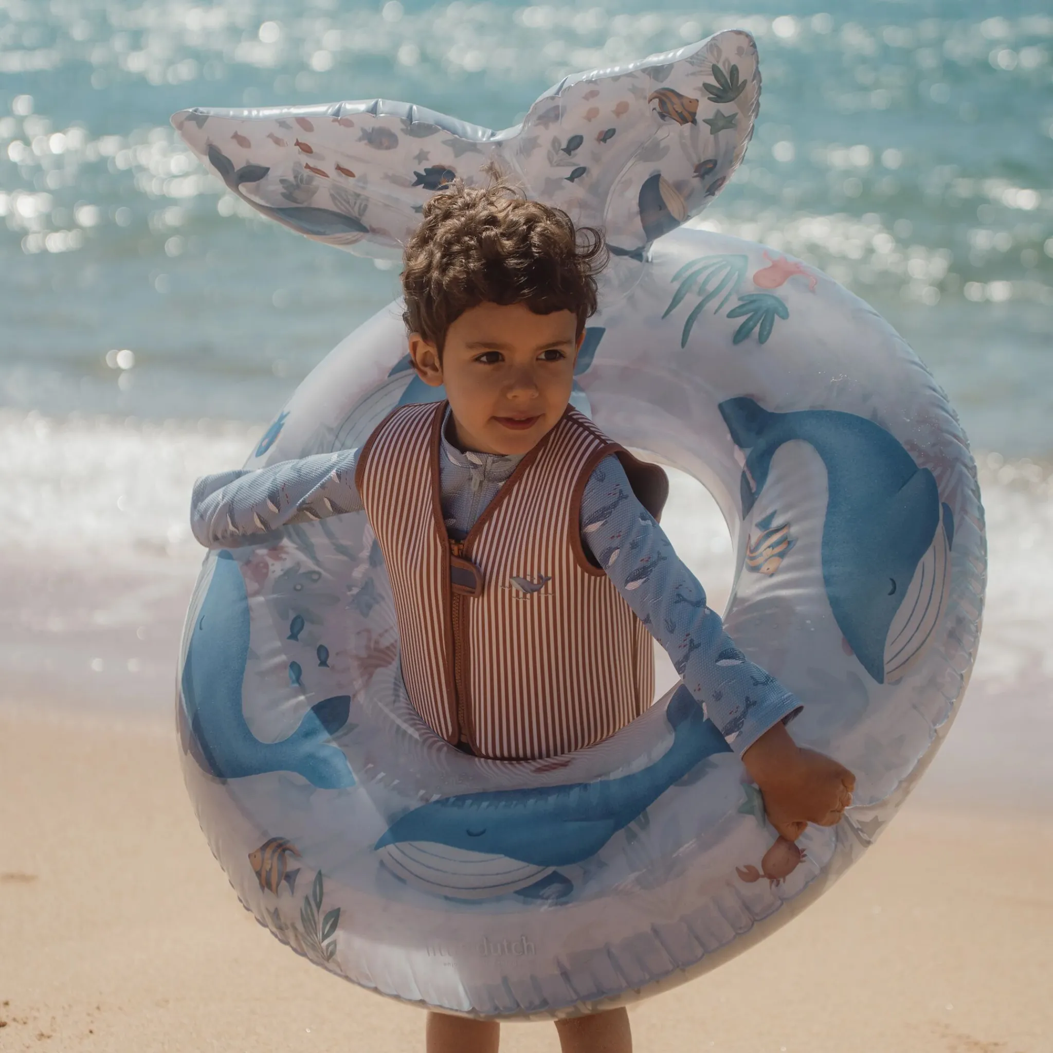 Little Dutch Life Jacket - Brown - Ocean World - 2-3 Years