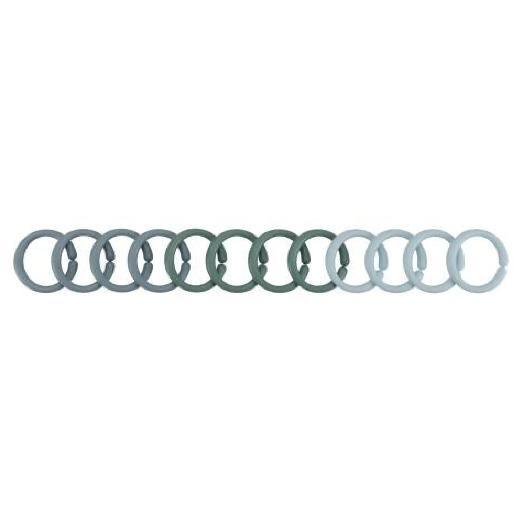 Little Dutch Little Loops Toy Rings - Blue - Forest Friends New