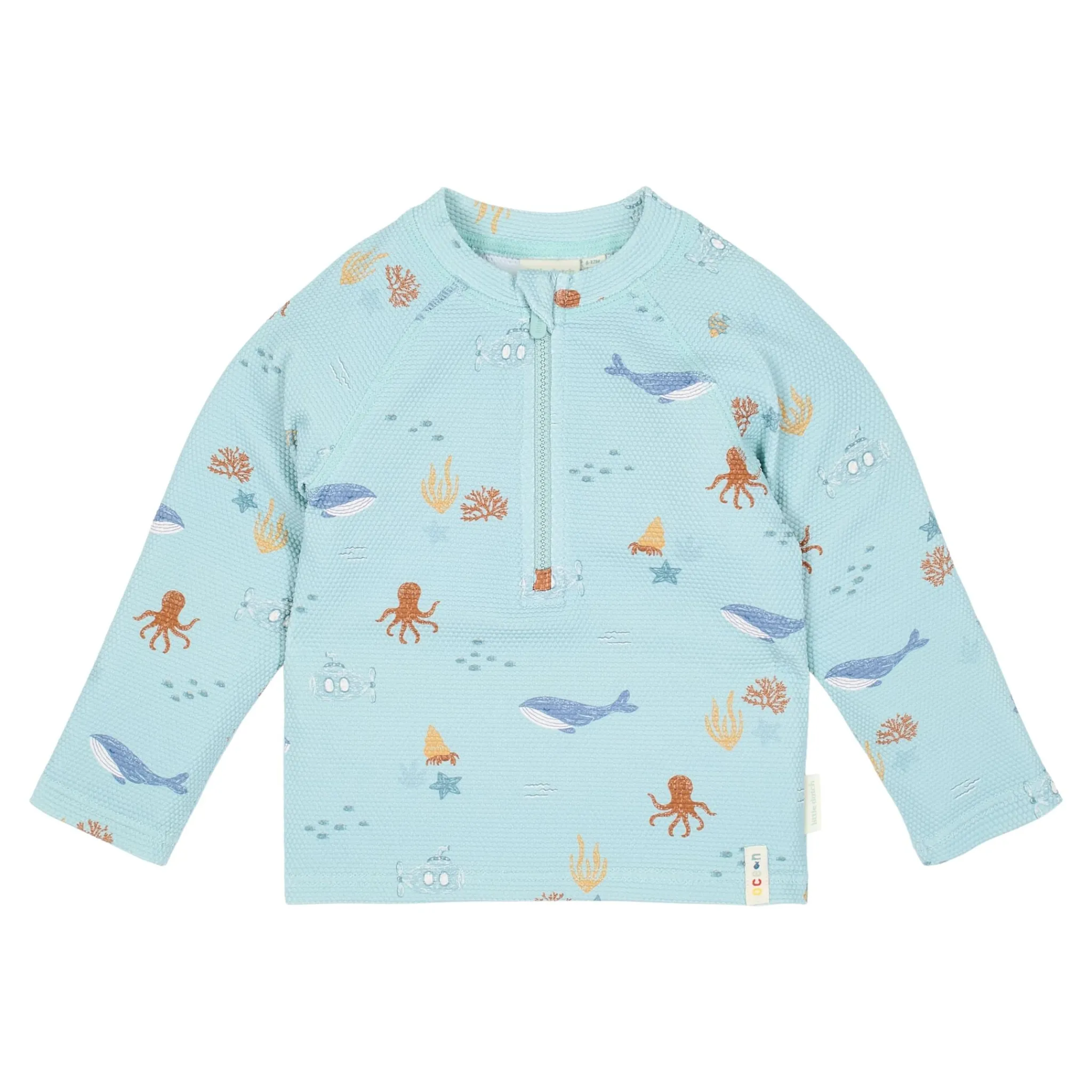 Little Dutch Long sleeve swim shirt - UPF 40 - Green - Ocean Friends Outlet